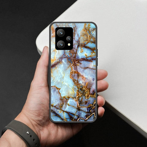 Realme 9 4G Cover - Colorful Marble Series - HQ Ultra Shine Premium Infinity Glass Soft Silicon Borders Case