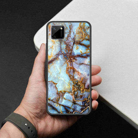 Realme C11 Cover - Colorful Marble Series - HQ Ultra Shine Premium Infinity Glass Soft Silicon Borders Case