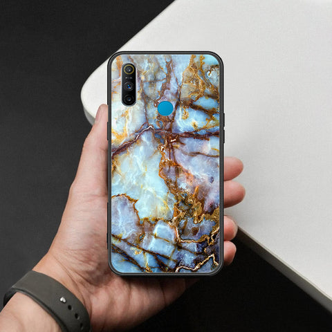 Realme 5s Cover - Colorful Marble Series - HQ Ultra Shine Premium Infinity Glass Soft Silicon Borders Case