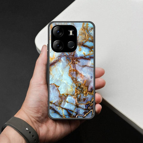 Infinix Smart 7 Plus Cover - Colorful Marble Series - HQ Ultra Shine Premium Infinity Glass Soft Silicon Borders Case