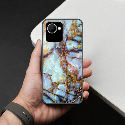 Realme C30 Cover - Colorful Marble Series - HQ Ultra Shine Premium Infinity Glass Soft Silicon Borders Case