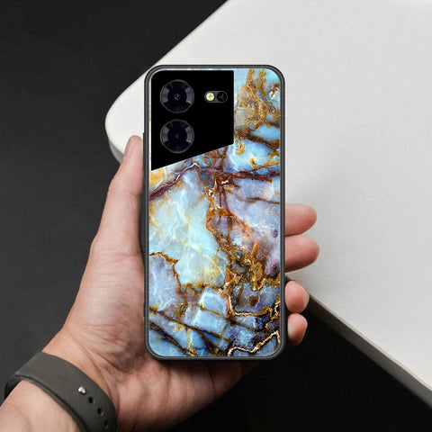Tecno Pova 5 Pro Cover - Colorful Marble Series - HQ Ultra Shine Premium Infinity Glass Soft Silicon Borders Case