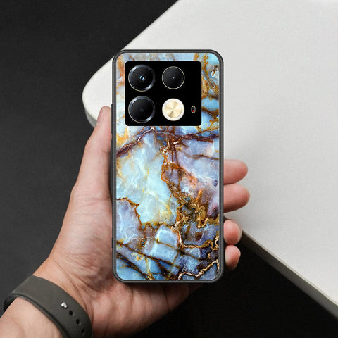 Infinix Note 40S Cover - Colorful Marble Series - HQ Ultra Shine Premium Infinity Glass Soft Silicon Borders Case