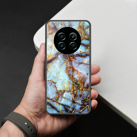 Realme 12 Plus Cover - Colorful Marble Series - HQ Ultra Shine Premium Infinity Glass Soft Silicon Borders Case