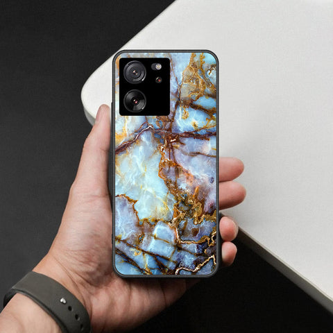 Xiaomi 13T Cover - Colorful Marble Series - HQ Ultra Shine Premium Infinity Glass Soft Silicon Borders Case