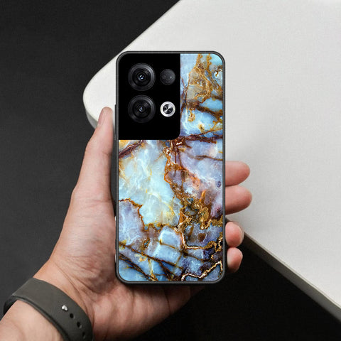 Oppo Reno 8 Pro Plus Cover - Colorful Marble Series - HQ Ultra Shine Premium Infinity Glass Soft Silicon Borders Case