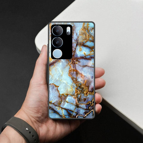 Vivo S17 Cover - Colorful Marble Series - HQ Ultra Shine Premium Infinity Glass Soft Silicon Borders Case