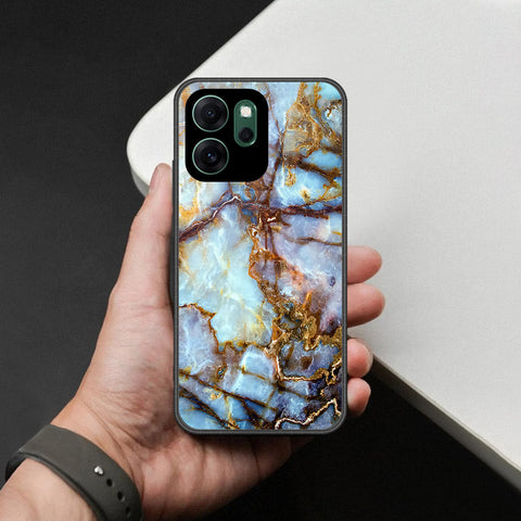 Oppo Reno 14F Cover - Colorful Marble Series - HQ Ultra Shine Premium Infinity Glass Soft Silicon Borders Case