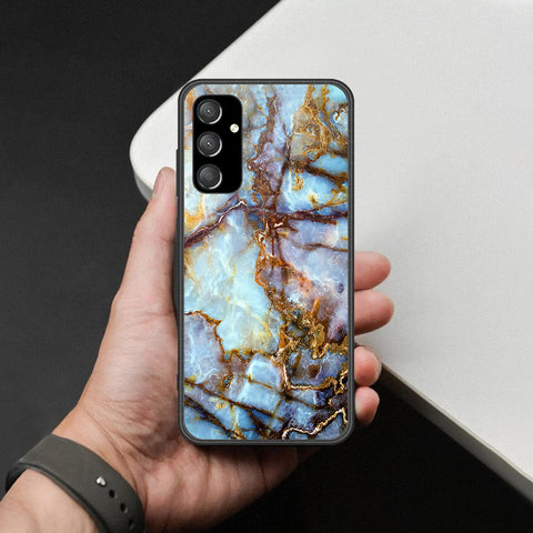 Samsung Galaxy A55 Cover - Colorful Marble Series - HQ Ultra Shine Premium Infinity Glass Soft Silicon Borders Case