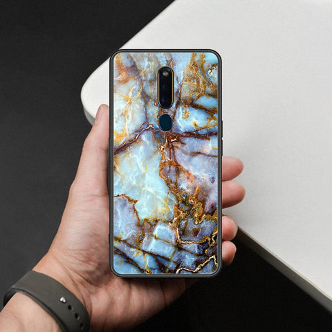 Huawei Honor Play 8A Cover - Colorful Marble Series - HQ Ultra Shine Premium Infinity Glass Soft Silicon Borders Case