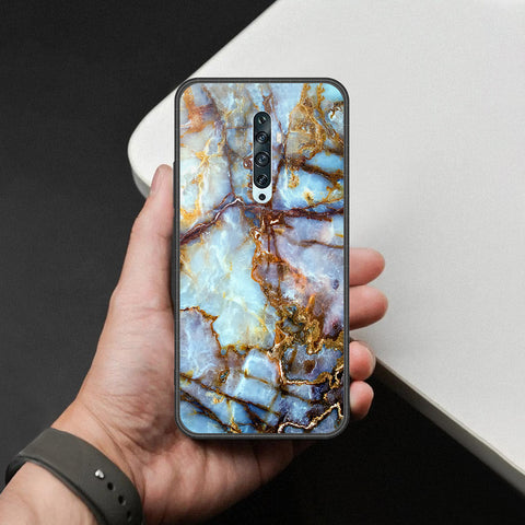 Oppo Reno 2 Cover - Colorful Marble Series - HQ Ultra Shine Premium Infinity Glass Soft Silicon Borders Case