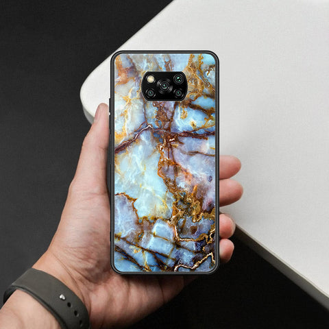 Xiaomi Poco X3 Pro Cover - Colorful Marble Series - HQ Ultra Shine Premium Infinity Glass Soft Silicon Borders Case