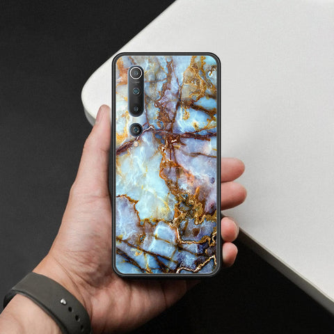 Xiaomi Mi 10 Cover - Colorful Marble Series - HQ Ultra Shine Premium Infinity Glass Soft Silicon Borders Case