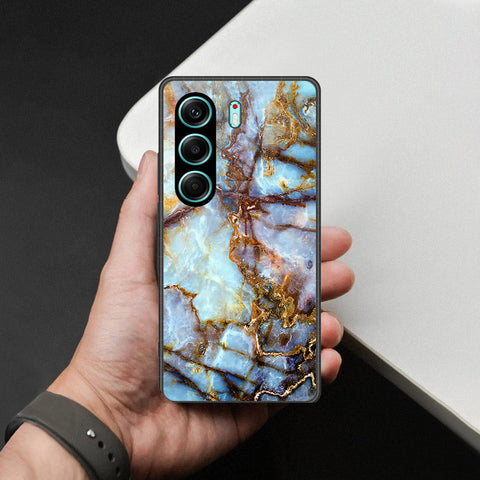 Tecno Camon 40 Pro Cover - Colorful Marble Series - HQ Ultra Shine Premium Infinity Glass Soft Silicon Borders Case
