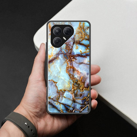 Tecno Pova 7 4G Cover - Colorful Marble Series - HQ Ultra Shine Premium Infinity Glass Soft Silicon Borders Case