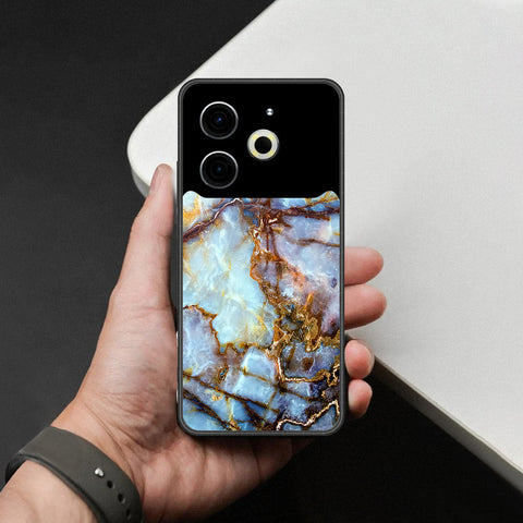 Tecno Pova 6 Pro Cover - Colorful Marble Series - HQ Ultra Shine Premium Infinity Glass Soft Silicon Borders Case