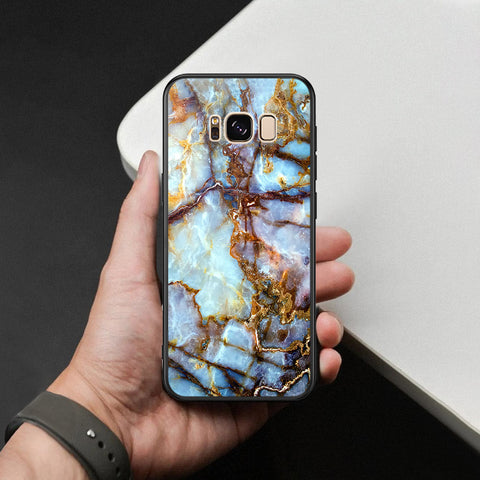 Samsung Galaxy S8 Plus Cover - Colorful Marble Series - HQ Ultra Shine Premium Infinity Glass Soft Silicon Borders Case