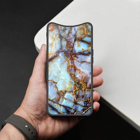 Oppo Find X Cover - Colorful Marble Series - HQ Ultra Shine Premium Infinity Glass Soft Silicon Borders Case