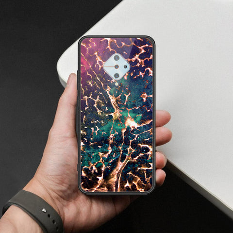 Vivo Y51 (2020 September) Cover - Colorful Marble Series - HQ Ultra Shine Premium Infinity Glass Soft Silicon Borders Case