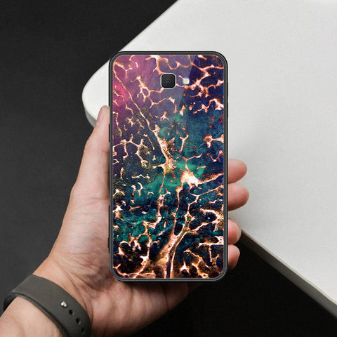 Samsung Galaxy J7 Prime Cover - Colorful Marble Series - HQ Ultra Shine Premium Infinity Glass Soft Silicon Borders Case
