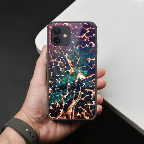 iPhone 12 Mini Cover - Colorful Marble Series - HQ Ultra Shine Premium Infinity Glass Soft Silicon Borders Case