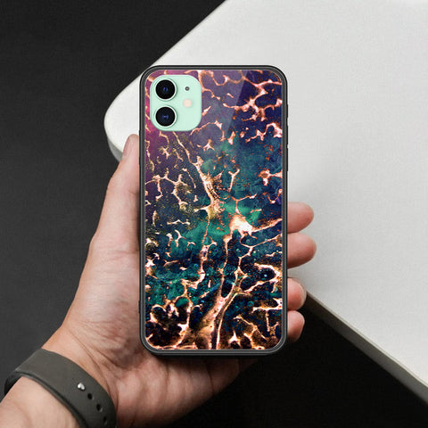 iPhone 11 - Colorful Marble Series - HQ Ultra Shine Premium Infinity Glass Soft Silicon Borders Case
