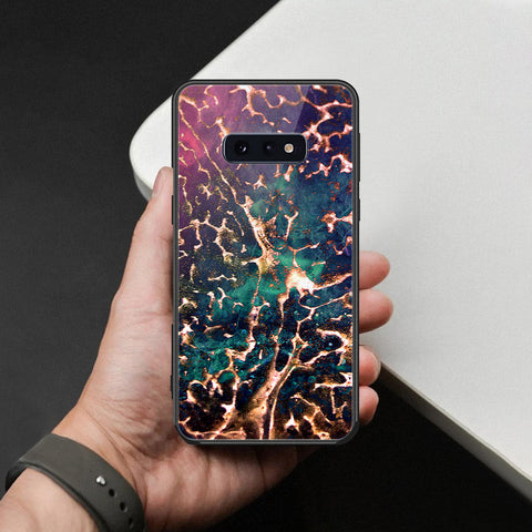 Samsung Galaxy S10e Cover - Colorful Marble Series - HQ Ultra Shine Premium Infinity Glass Soft Silicon Borders Case