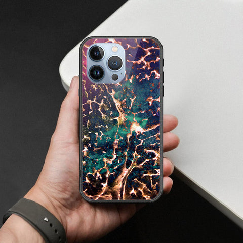 iPhone 13 Pro Cover - Colorful Marble Series - HQ Ultra Shine Premium Infinity Glass Soft Silicon Borders Case
