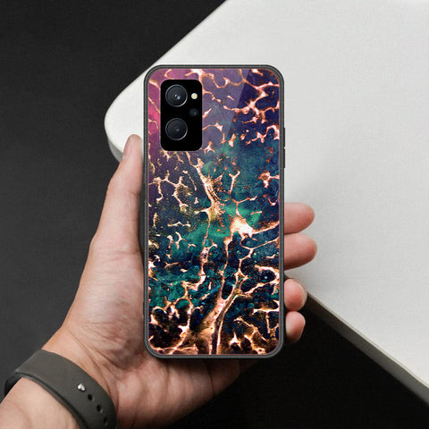 Realme 9i Cover - Colorful Marble Series - HQ Ultra Shine Premium Infinity Glass Soft Silicon Borders Case