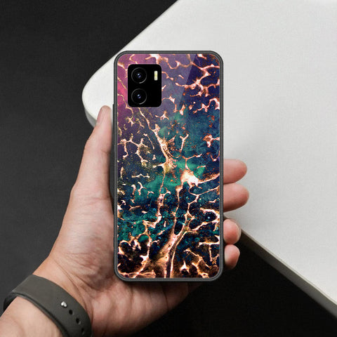 Vivo Y32t Cover - Colorful Marble Series - HQ Ultra Shine Premium Infinity Glass Soft Silicon Borders Case