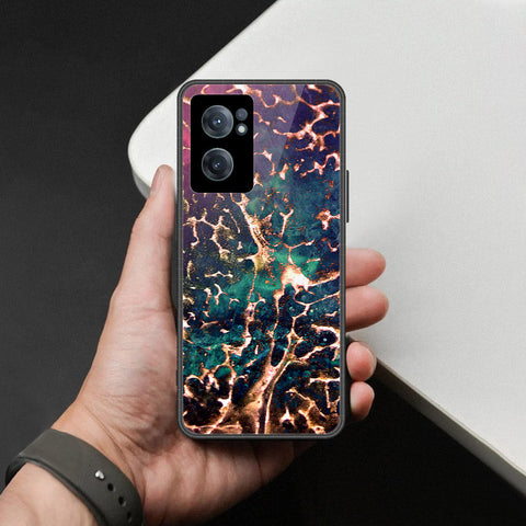 OnePlus Nord CE 2 5G Cover - Colorful Marble Series - HQ Ultra Shine Premium Infinity Glass Soft Silicon Borders Case