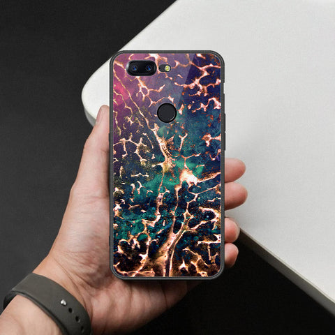 OnePlus 5T Cover - Colorful Marble Series - HQ Ultra Shine Premium Infinity Glass Soft Silicon Borders Case