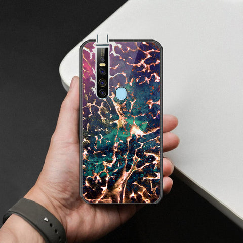 Tecno Camon 15 Pro Cover - Colorful Marble Series - HQ Ultra Shine Premium Infinity Glass Soft Silicon Borders Case