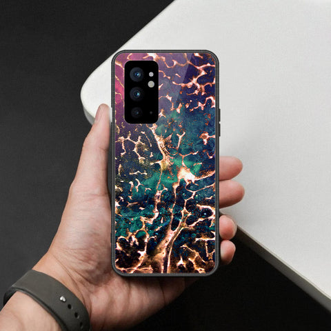 OnePlus 9RT 5G Cover - Colorful Marble Series - HQ Ultra Shine Premium Infinity Glass Soft Silicon Borders Case