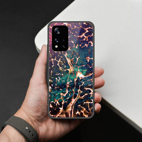 Xiaomi Poco M4 Pro 5G Cover - Colorful Marble Series - HQ Ultra Shine Premium Infinity Glass Soft Silicon Borders Case