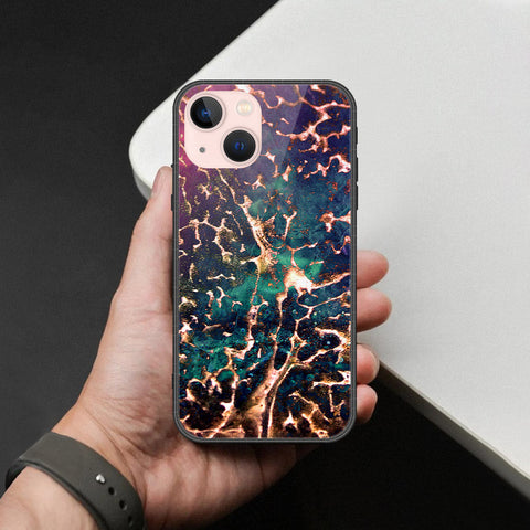 iPhone 14 Plus Cover - Colorful Marble Series - HQ Ultra Shine Premium Infinity Glass Soft Silicon Borders Case