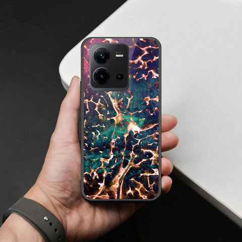 Vivo V25e Cover - Colorful Marble Series - HQ Ultra Shine Premium Infinity Glass Soft Silicon Borders Case