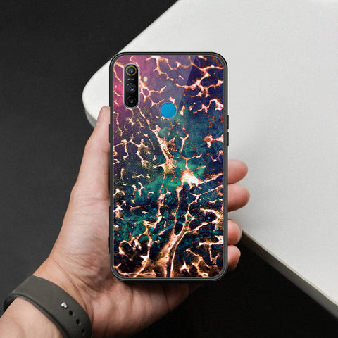 Realme 5s Cover - Colorful Marble Series - HQ Ultra Shine Premium Infinity Glass Soft Silicon Borders Case