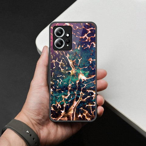 Xiaomi Redmi Note 12 4G Cover - Colorful Marble Series - HQ Ultra Shine Premium Infinity Glass Soft Silicon Borders Case