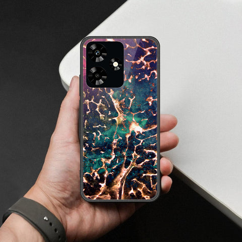 Infinix Hot 30 Cover - Colorful Marble Series - HQ Ultra Shine Premium Infinity Glass Soft Silicon Borders Case