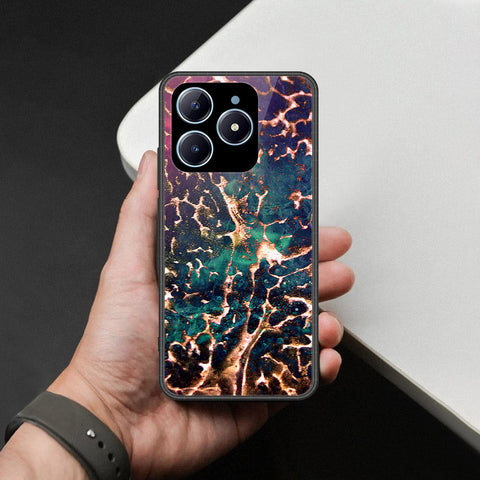 Realme C63 Cover - Colorful Marble Series - HQ Ultra Shine Premium Infinity Glass Soft Silicon Borders Case