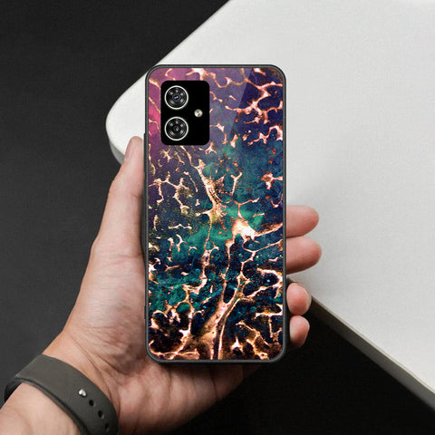 Motorola Moto G54 Cover - Colorful Marble Series - HQ Ultra Shine Premium Infinity Glass Soft Silicon Borders Case