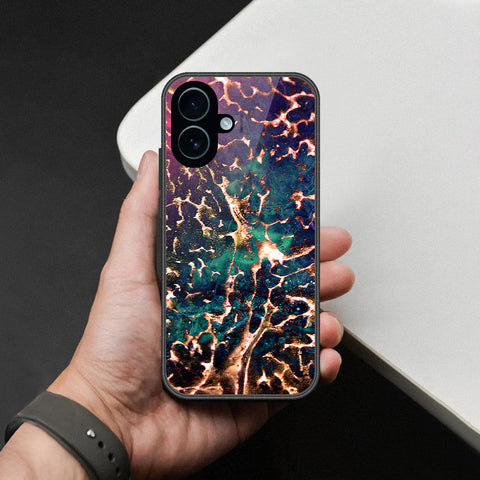 iPhone 18 - Colorful Marble Series - HQ Ultra Shine Premium Infinity Glass Soft Silicon Borders Case