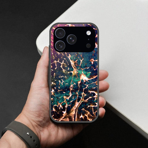 iPhone 17 Pro - Colorful Marble Series - HQ Ultra Shine Premium Infinity Glass Soft Silicon Borders Case