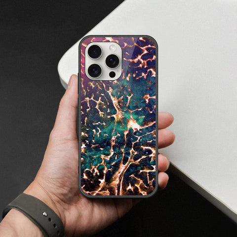 iPhone 16 Pro - Colorful Marble Series - HQ Ultra Shine Premium Infinity Glass Soft Silicon Borders Case