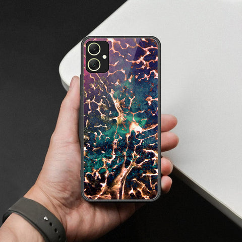 Samsung Galaxy A06 Cover - Colorful Marble Series - HQ Ultra Shine Premium Infinity Glass Soft Silicon Borders Case