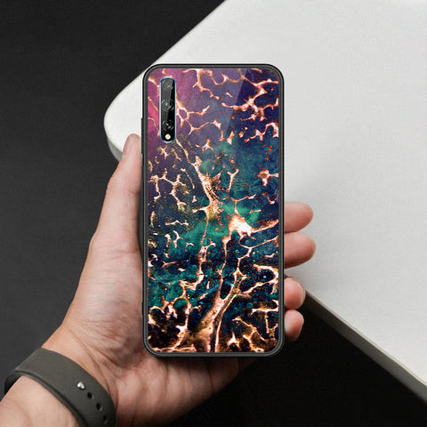 Huawei P Smart 2020 Cover - Colorful Marble Series - HQ Ultra Shine Premium Infinity Glass Soft Silicon Borders Case