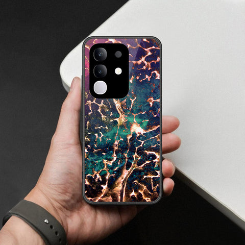 Vivo T4x Cover - Colorful Marble Series - HQ Ultra Shine Premium Infinity Glass Soft Silicon Borders Case