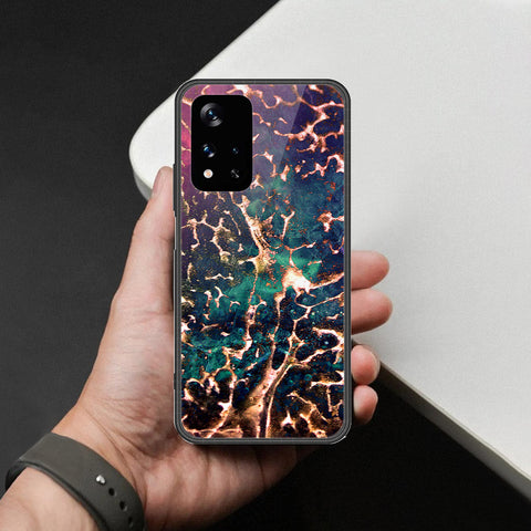 Xiaomi Redmi Note 11 5G Cover - Colorful Marble Series - HQ Ultra Shine Premium Infinity Glass Soft Silicon Borders Case