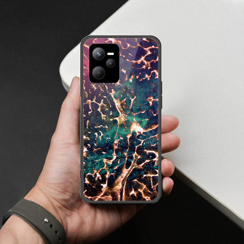 Realme Narzo 50A Prime Cover - Colorful Marble Series - HQ Ultra Shine Premium Infinity Glass Soft Silicon Borders Case